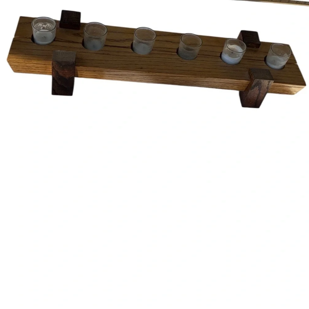 N/A wooden candle